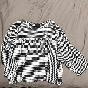 J. Crew Striped Baby Doll Top XL